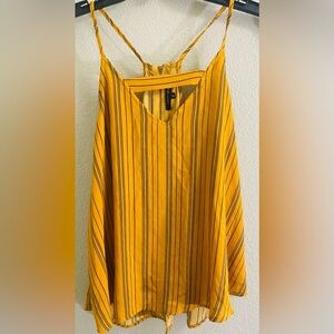 Papermoon sleeveless yellow blouse top size Small